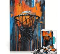1000 Piece Jigsaws for Adults Urban Slam Dunk DIY Toys Parent-child Interaction Enhance Love between Couples 38x26cm