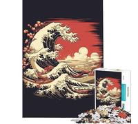 1000 Piece Jigsaws for Adults Vintage Japan Landscapes Fun at Home Activities, Staycation Kill Time Brain Teaser Game Suitable for People Aged 14 And Above (50x75cm)