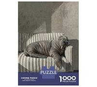 1000 Piece Jigsaws for Adults Walrus Resting on Striped Couch Jigsaw for Adults Relax Games Analysis And Logic Gifts for Friends And Family 38x26cm/1000pcs