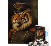 1000 Piece Jigsaws for Adults War Tiger Challenging To Complete Home Decoration Practical Game for Ages 14 And over (38x26cm)