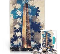1000 Piece Jigsaws for Adults Washington Monument Anspruchsvolles Spiel und Familienspaß Wichtelgeschenke52x38cm