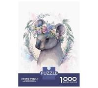 1000 Piece Jigsaws for Adults Watercolor Koala Painting Jigsaw for Adults Toy Wall Decor Presents for Women Challenging To Complete 70x50cm/1000pcs