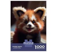 1000 Piece Jigsaws for Adults Wild Cute Baby Red Panda Jigsaws for Adults Brain Teaser Game Analysis And Logic Great Gift for Gaming 70x50cm/1000pcs