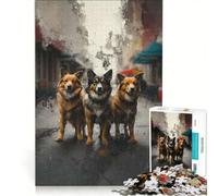 1000 Piece Jigsaws for Adults Wisdom on Four Paws Educational Game Decompressing Intellectual Great Gift for Gaming 50x75cm