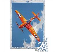 1000 Piece Jigsaws for Adults World War II Aircraft Art Print-3 Puzzle for Adults Brain Teaser Game Precision Cutting Challenging To Complete 38x26cm/1000pcs