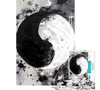 1000 Piece Jigsaws for Adults Yin And Yang Balance Challenging To Complete Home Decoration Practical Game for Ages 14 And over (38x52cm)