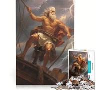 1000 Piece Jigsaws for Adults Zeus in A Storm Family Games Challenging To Complete Improving Love between Couples 38x26cm