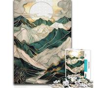 1000 Piece Jigsaws for Teenagers Abstract Mountain Art Hand Speed Race Great Gift for And from 14 Years And over (size 38x52cm)