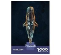 1000 Piece Jigsaws for Teenagers Abstract Whale Illustration on Dark Background Puzzle for Adults Hands-on Game Difficult Challenge Educational Challenge 38x26cm/1000pcs