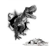 1000 Piece Jigsaws for Teenagers Angry Dino Fun at Home Activities, Wall Decoration Brain Teaser Game for And 14 Years And over (38x52cm)