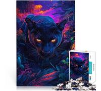 1000 Piece Jigsaws for teenagers Astral Panther of the Midnight Nebula Lernspiele Geburtstagsgeschenk, Geschenke75x50cm