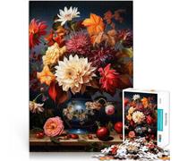 1000 Piece Jigsaws for teenagers Autumn Flowers Staycation Kill time 50x75cm Birthday Present, Gifts, Wall Art for 14+