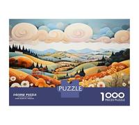 1000 Piece Jigsaws for Teenagers Autumn Landscape with Road Puzzle for Adults Hands-on Game Difficult Challenge Educational Challenge 38x26cm/1000pcs