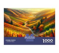 1000 Piece Jigsaws for Teenagers Autumn Vineyard Landscape-1 Puzzle for Adults Hands-on Game Difficult Challenge Educational Challenge 38x26cm/1000pcs