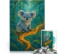 1000 Piece Jigsaws for teenagers Baby Koala in the Jungle Schwierig und herausfordernd Eltern-Kind-Interaktion38x26cm