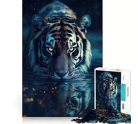 1000 Piece Jigsaws for Teenagers Beautiful Magical Tiger Exact Fit Game Thinking Skill Game Calm Fun Time Birthday Fun Play (50x75cm)