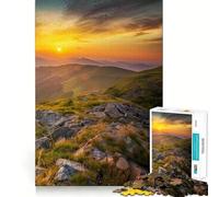 1000 Piece Jigsaws for Teenagers Beautiful Summer Sunset Exact Fit Game Thinking Skill Game Calm Fun Time Birthday Fun Play (38x26cm)