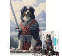 1000 Piece Jigsaws for Teenagers Bernese Mountain Samurai Exact Fit Game Thinking Skill Game Calm Fun Time Birthday Fun Play (38x52cm)