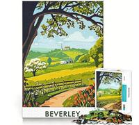 1000 Piece Jigsaws for Teenagers Beverley Landscape Poster Exact Fit Game Thinking Skill Game Calm Fun Time Birthday Fun Play (38x52cm)
