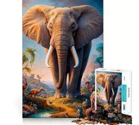 1000 Piece Jigsaws for Teenagers Beyond The Elephant Exact Fit Game Thinking Skill Game Calm Fun Time Birthday Fun Play (38x52cm)