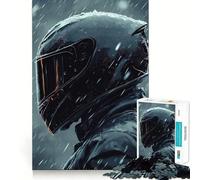 1000 Piece Jigsaws for Teenagers Biker in Winter Exact Fit Game Thinking Skill Game Calm Fun Time Birthday Fun Play (38x52cm)