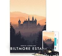 1000 Piece Jigsaws for Teenagers Biltmore Estate Exact Fit Game Thinking Skill Game Calm Fun Time Birthday Fun Play (38x26cm)