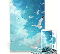 1000 Piece Jigsaws for Teenagers Birds And Blue Sky Exact Fit Game Thinking Skill Game Calm Fun Time Birthday Fun Play (38x26cm)
