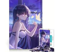 1000 Piece Jigsaws for Teenagers BLACK CAT Butterfly ANIME Exact Fit Game Thinking Skill Game Calm Fun Time Birthday Fun Play (50x75cm)
