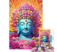 1000 Piece Jigsaws for Teenagers Buddhas Sacred Serenity Challenging To Complete Perfect Decoration Relax Games for And 14 Years And over (50x75cm)