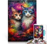 1000 Piece Jigsaws for teenagers Cats Painting Poster Difficult Hard 26x38cm Artists Collection, Fine Art for and Age 14