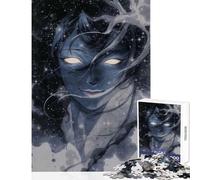 1000 Piece Jigsaws for Teenagers Celestial Being Portrait with Glowing Eyes Educational Games Birthday Present Toy Wall Decor Birthday Present, Gifts, (50x75cm)