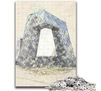 1000 Piece Jigsaws for Teenagers China Central Television Difficult Challenge for Educational Game Birthday Gift 38x26cm