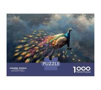 1000 Piece Jigsaws for Teenagers Colorful Peacock Painting-2 Puzzle for Adults Hands-on Game Difficult Challenge Educational Challenge 38x26cm/1000pcs
