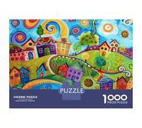 1000 Piece Jigsaws for Teenagers Colorful Whimsical Art Print Puzzle for Adults Hands-on Game Difficult Challenge Educational Challenge 70x50cm/1000pcs