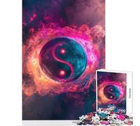 1000 Piece Jigsaws for Teenagers Cosmic Yin Yang Symbol Educational Toy Secret Santa Gifts Educational Game Artists' Collection, Fine Arts size 50x75cm