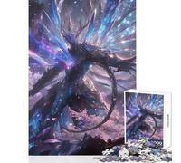 1000 Piece Jigsaws for Teenagers Crystal Winged Warrior Educational Toy Secret Santa Gifts Educational Game Artists' Collection, Fine Arts size 38x52cm