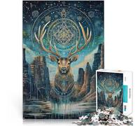 1000 Piece Jigsaws for teenagers Deer Totem Spielzeug für die ganze Familie Angebot als Geschenk für die ganze Familie52x38cm