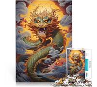 1000 Piece Jigsaws for teenagers Dragon Waves Japanese Lernspiele Heimdekoration Verbessern Sie das Gedächtnis52x38cm