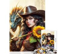 1000 Piece Jigsaws for Teenagers Dragons Dawn Educational Games Birthday Present Toy Wall Decor Birthday Present, Gifts, (50x75cm)