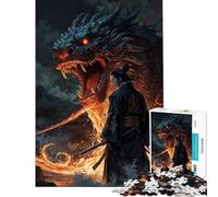 1000 Piece Jigsaws for Teenagers Dragons Fury Help The Brain Exercise For Family Fun Educational Game for Age 14+ Game (38X52CM)