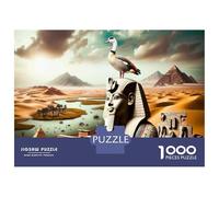 1000 Piece Jigsaws for Teenagers Egyptian Pyramid Landscape Puzzle for Adults Hands-on Game Difficult Challenge Educational Challenge 52x38cm/1000pcs