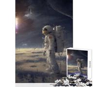 1000 Piece Jigsaws for Teenagers Exploring An Alien Dawn Anti-Stress Toys Birthday Gift Fun Games Artists' Collection, Fine Arts Size 38x26cm