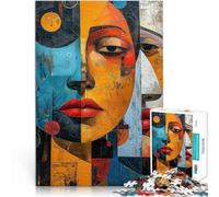 1000 Piece Jigsaws for teenagers Faces Unveiled Spielzeug-Intellektuelles Spiel Heimdekoration Spielzeug52x38cm