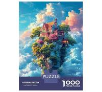 1000 Piece Jigsaws for Teenagers Fantasy Floating Island House Puzzle for Adults Hands-on Game Difficult Challenge Educational Challenge 70x50cm/1000pcs