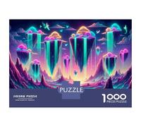1000 Piece Jigsaws for Teenagers Fantasy Floating Islands Puzzle for Adults Hands-on Game Difficult Challenge Educational Challenge 52x38cm/1000pcs