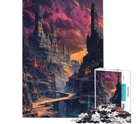 1000 Piece Jigsaws for Teenagers Fantasy Mountain Ruin Help The Brain Exercise For Family Fun Educational Game for Age 14+ Game (38X52cm)