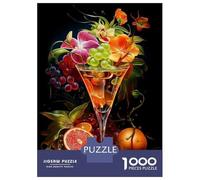 1000 Piece Jigsaws for Teenagers Fruit Cocktail Art Print Puzzles for Adults Hands-on Game Presents for Women Gifts for Friends And Family 38x26cm/1000pcs