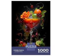 1000 Piece Jigsaws for Teenagers Fruit Cocktail Artwork Puzzles for Adults Hands-on Game Presents for Women Gifts for Friends And Family 38x26cm/1000pcs