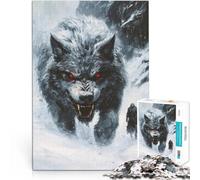 1000 Piece Jigsaws for teenagers Giant Wolf Encounter Hands-on Game 26x38cm is ideal as gifts for the whole family for ages 14+