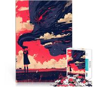 1000 Piece Jigsaws for teenagers Girl Facing Monster Lernspiel-Herausforderungsspielzeug Für Paare geeignet38x26cm